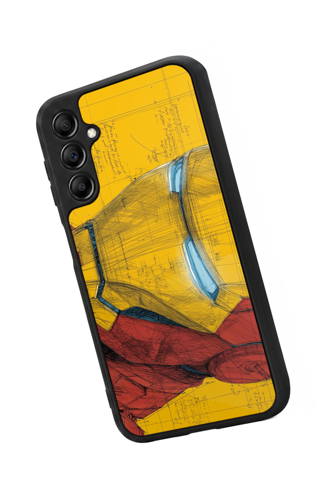 Samsung Galaxy A14 Uyumlu  Iron Man ( Demir Adam ) Tasarımlı Glossy Premium Kılıf