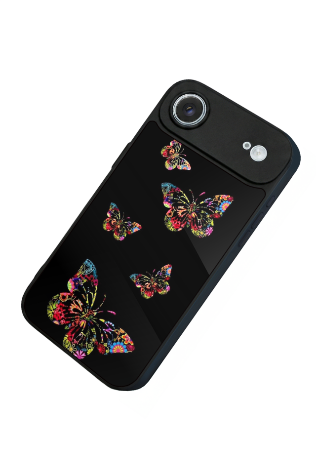 iPhone 17 Air Uyumlu Kelebek Tasarımlı Glossy Premium Kılıf