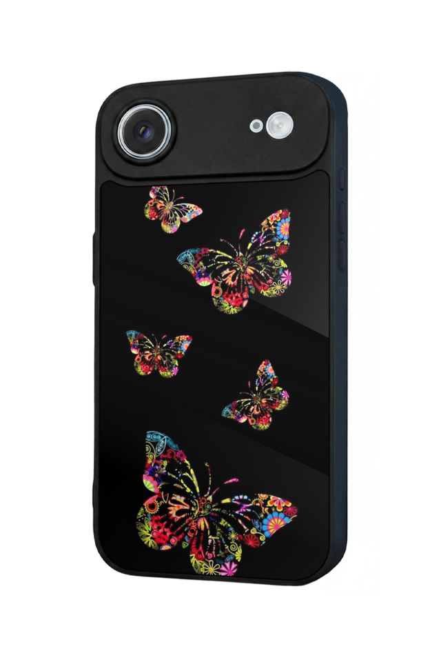 iPhone 17 Air Uyumlu Kelebek Tasarımlı Glossy Premium Kılıf