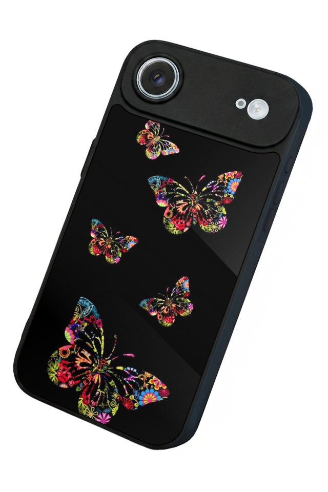 iPhone 17 Air Uyumlu Kelebek Tasarımlı Glossy Premium Kılıf