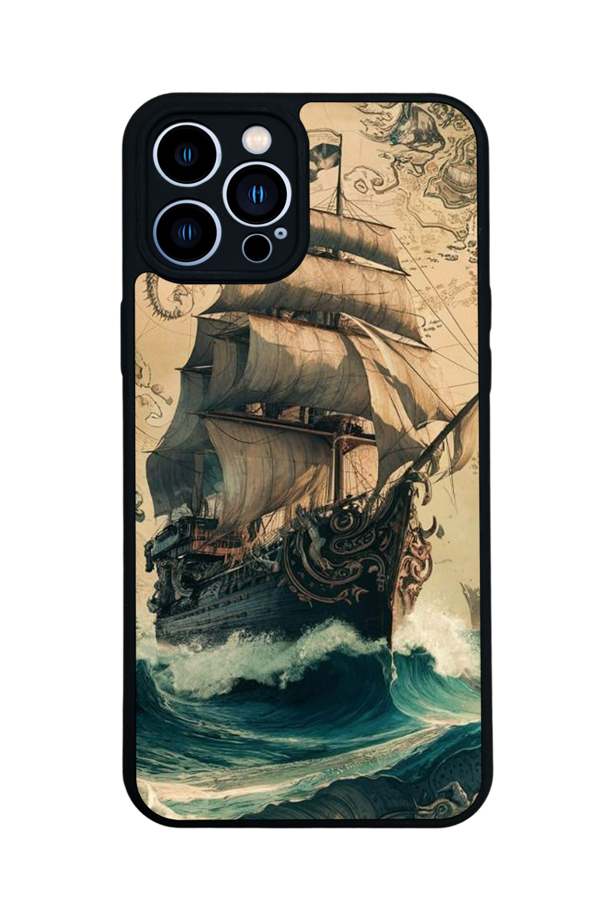 iPhone 13 Pro Max Uyumlu Korsan Tasarımlı Glossy Premium Kılıf