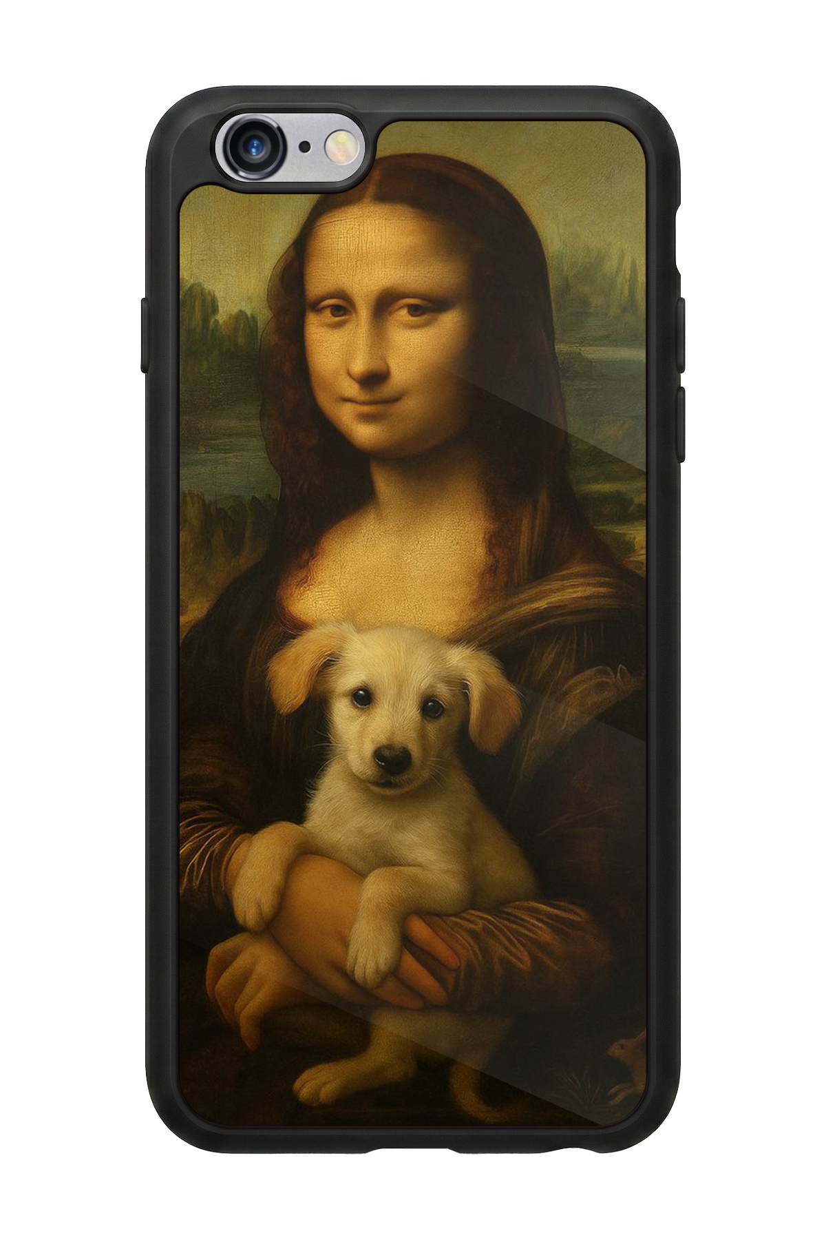 iPhone 6s Plus Uyumlu Monalisa Tasarımlı Glossy Premium Kılıf