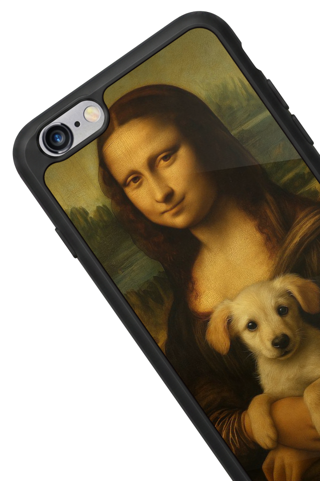 iPhone 6s Plus Uyumlu Monalisa Tasarımlı Glossy Premium Kılıf