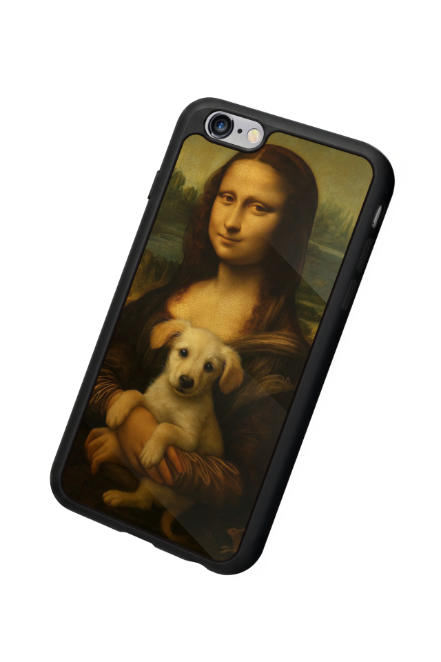 iPhone 6s Plus Uyumlu Monalisa Tasarımlı Glossy Premium Kılıf