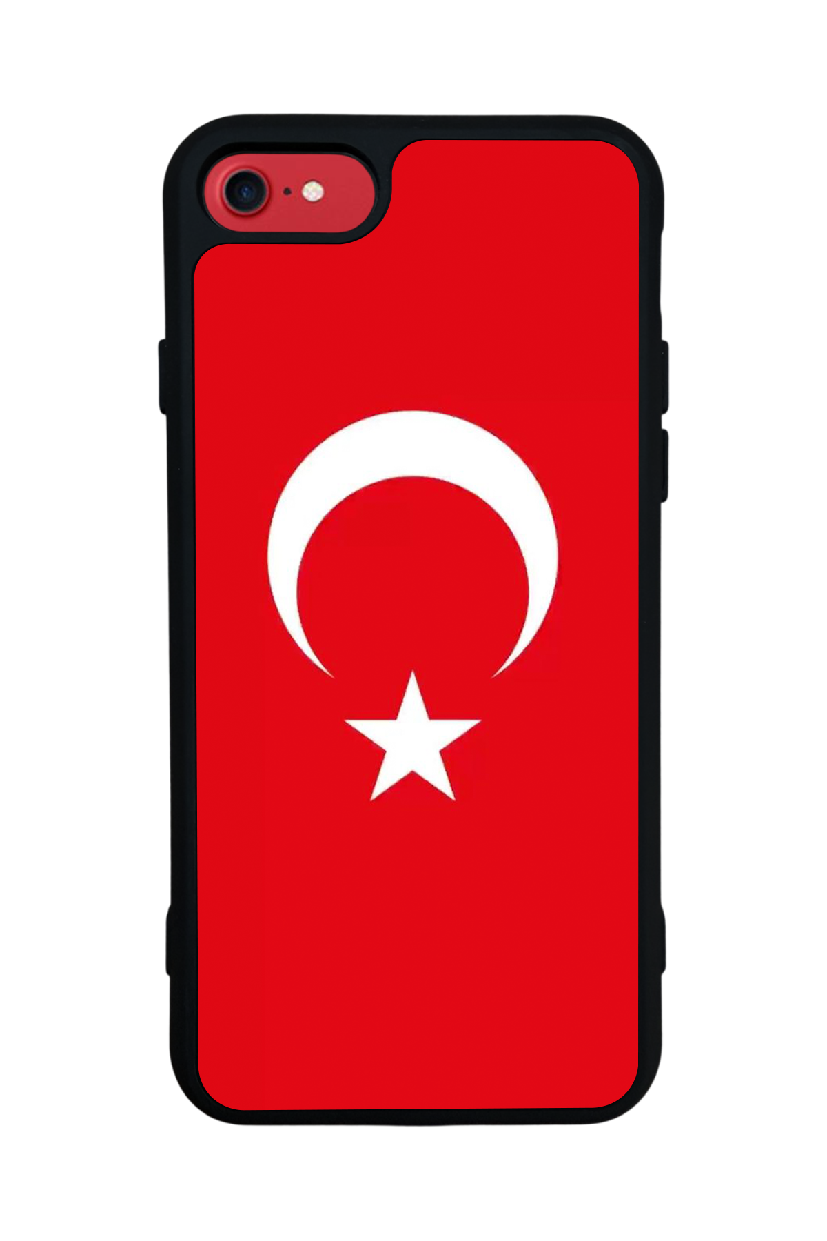 iPhone SE Uyumlu Türk Bayragi Tasarımlı Glossy Premium Kılıf