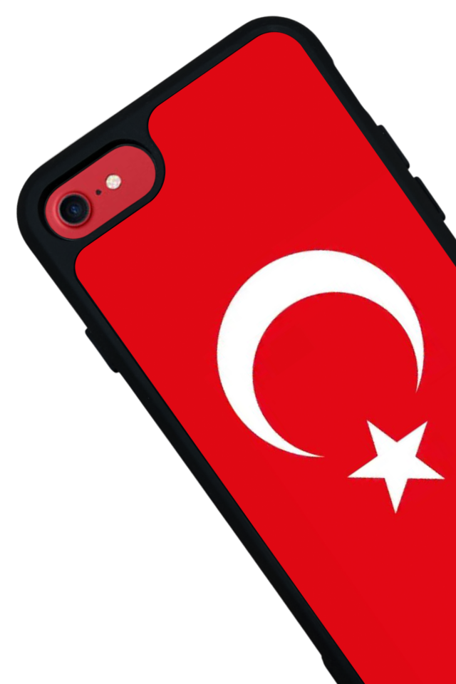 iPhone SE Uyumlu Türk Bayragi Tasarımlı Glossy Premium Kılıf