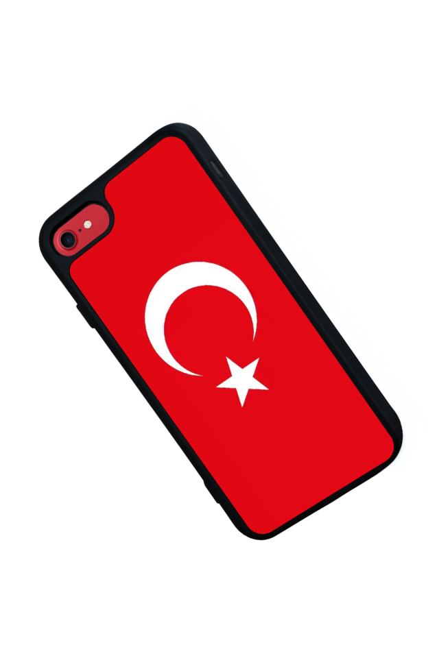 iPhone SE Uyumlu Türk Bayragi Tasarımlı Glossy Premium Kılıf