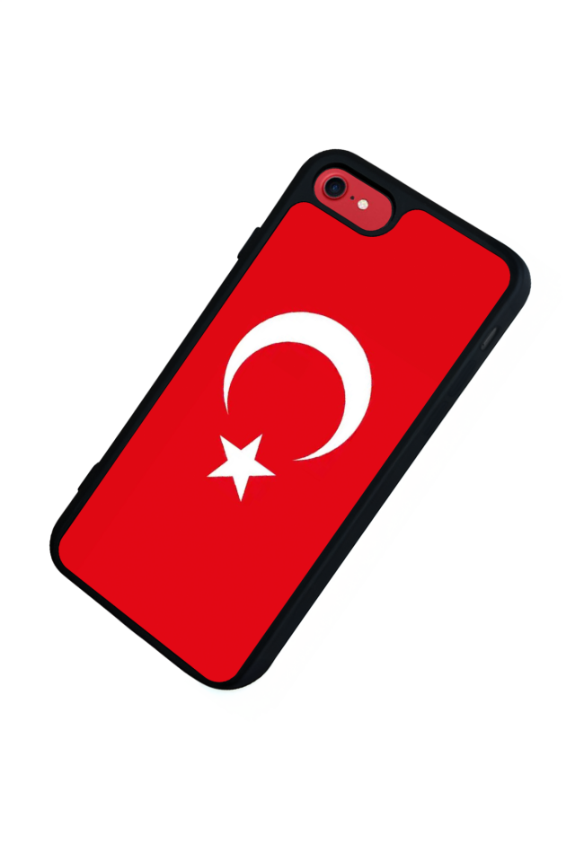 iPhone SE Uyumlu Türk Bayragi Tasarımlı Glossy Premium Kılıf