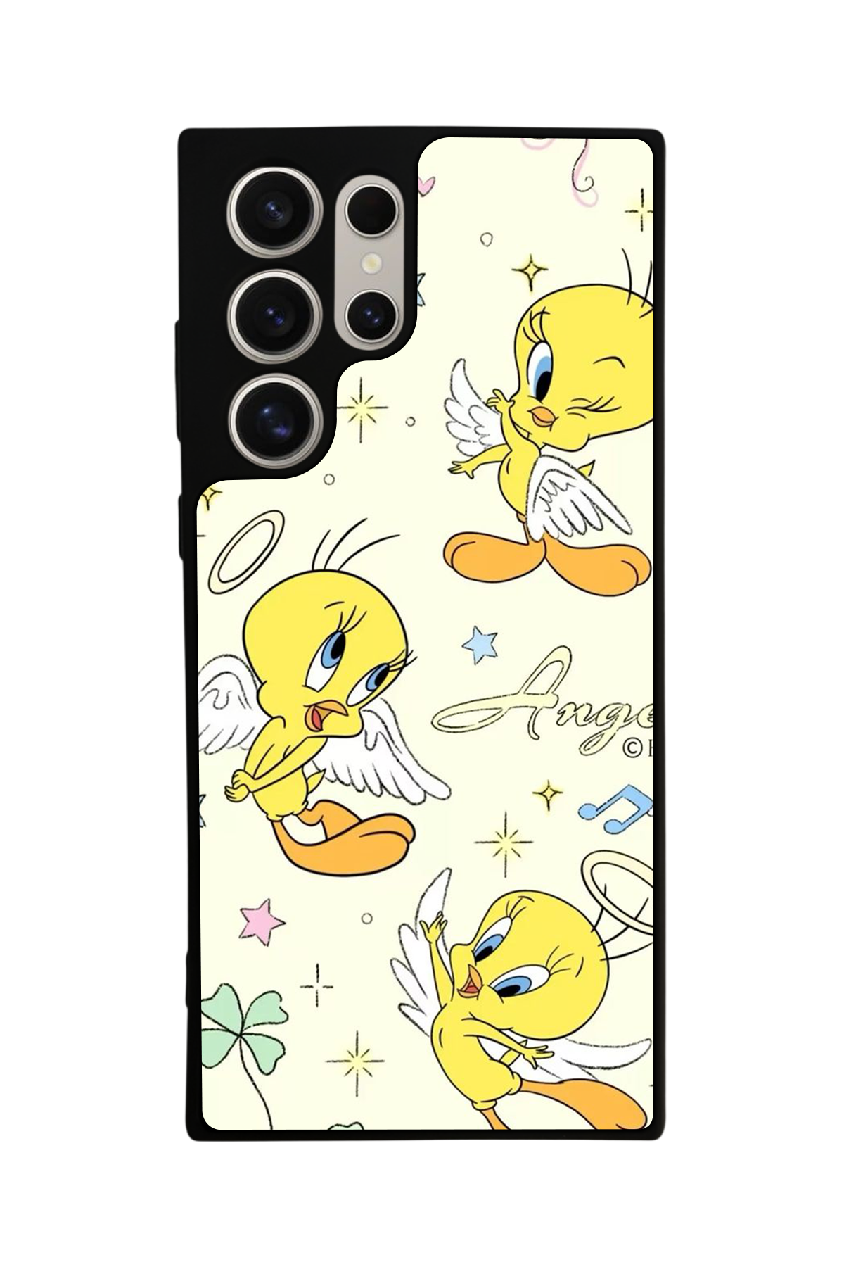 Samsung Galaxy S22 Ultra Uyumlu Tweety Tasarımlı Glossy Premium Kılıf