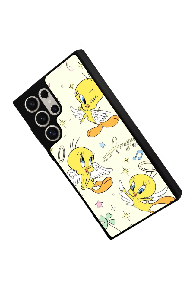 Samsung Galaxy S22 Ultra Uyumlu Tweety Tasarımlı Glossy Premium Kılıf