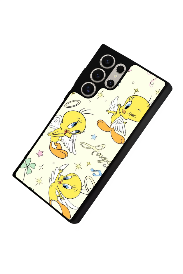 Samsung Galaxy S22 Ultra Uyumlu Tweety Tasarımlı Glossy Premium Kılıf