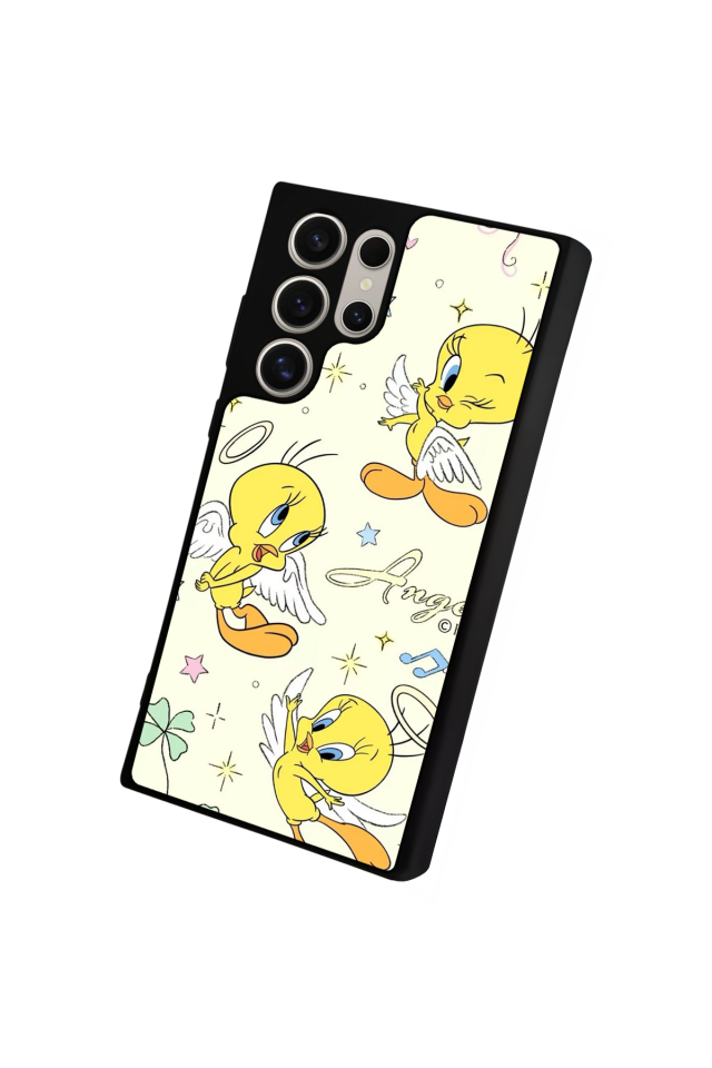Samsung Galaxy S22 Ultra Uyumlu Tweety Tasarımlı Glossy Premium Kılıf