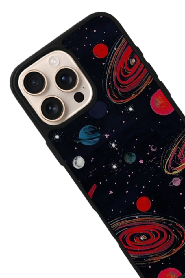 iPhone 15 Pro Max Uyumlu Uzay Tasarımlı Glossy Premium Kılıf