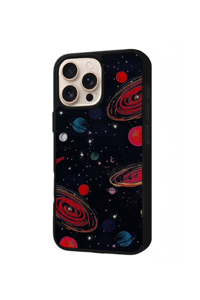 iPhone 15 Pro Max Uyumlu Uzay Tasarımlı Glossy Premium Kılıf