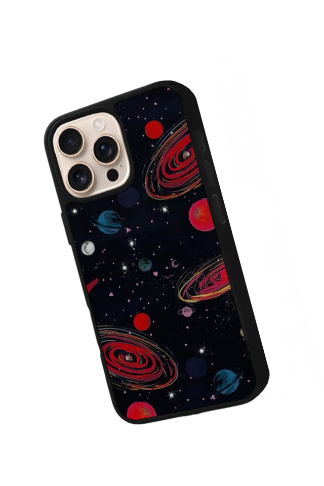 iPhone 15 Pro Max Uyumlu Uzay Tasarımlı Glossy Premium Kılıf