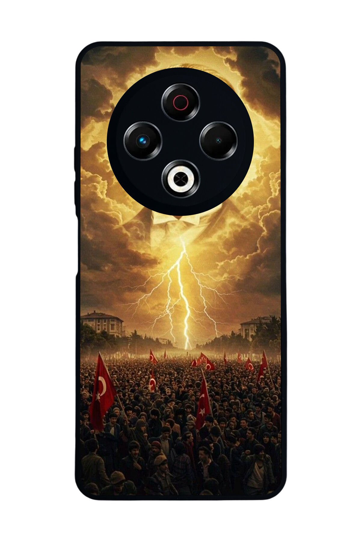 Tecno Spark 30 Uyumlu Mustafa Kemal Ataturk Tasarımlı Glossy Premium Kılıf