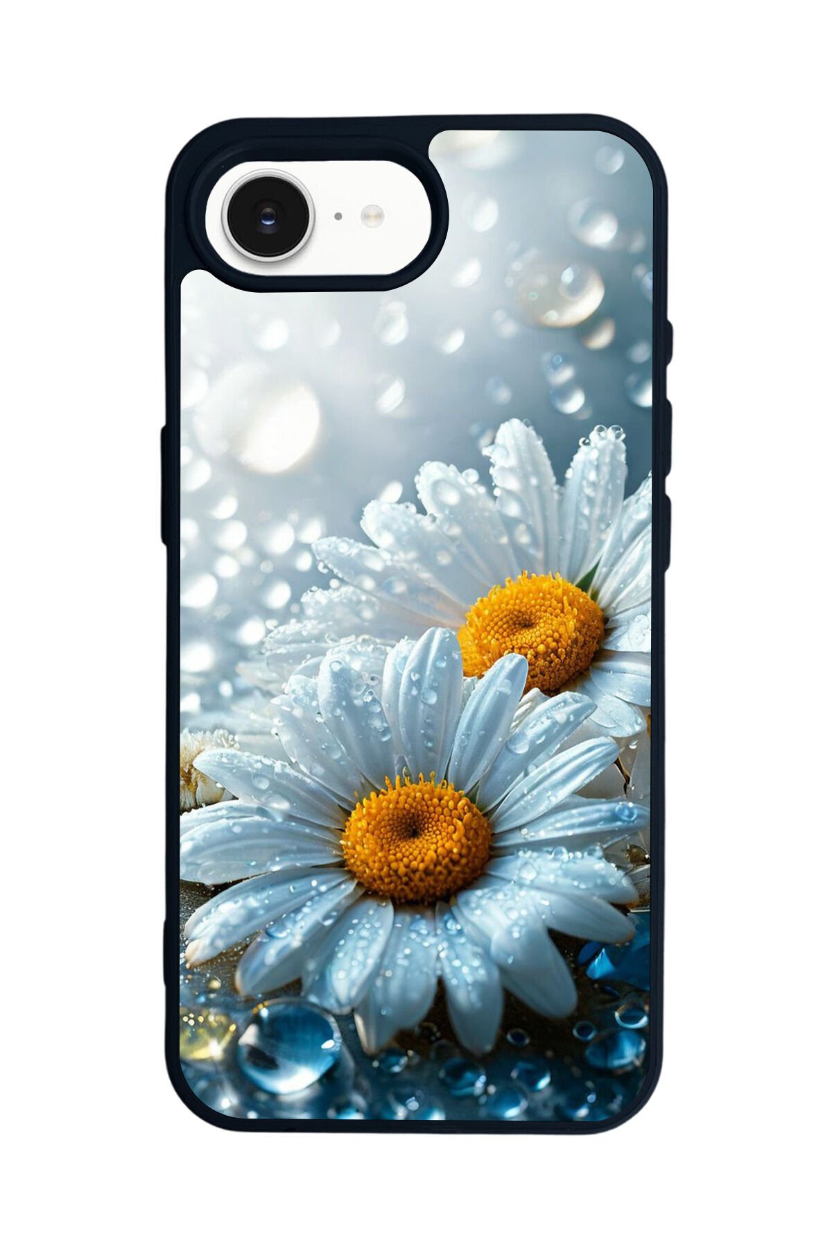 iPhone 16E Uyumlu Cicek Tasarımlı Glossy Premium Kılıf