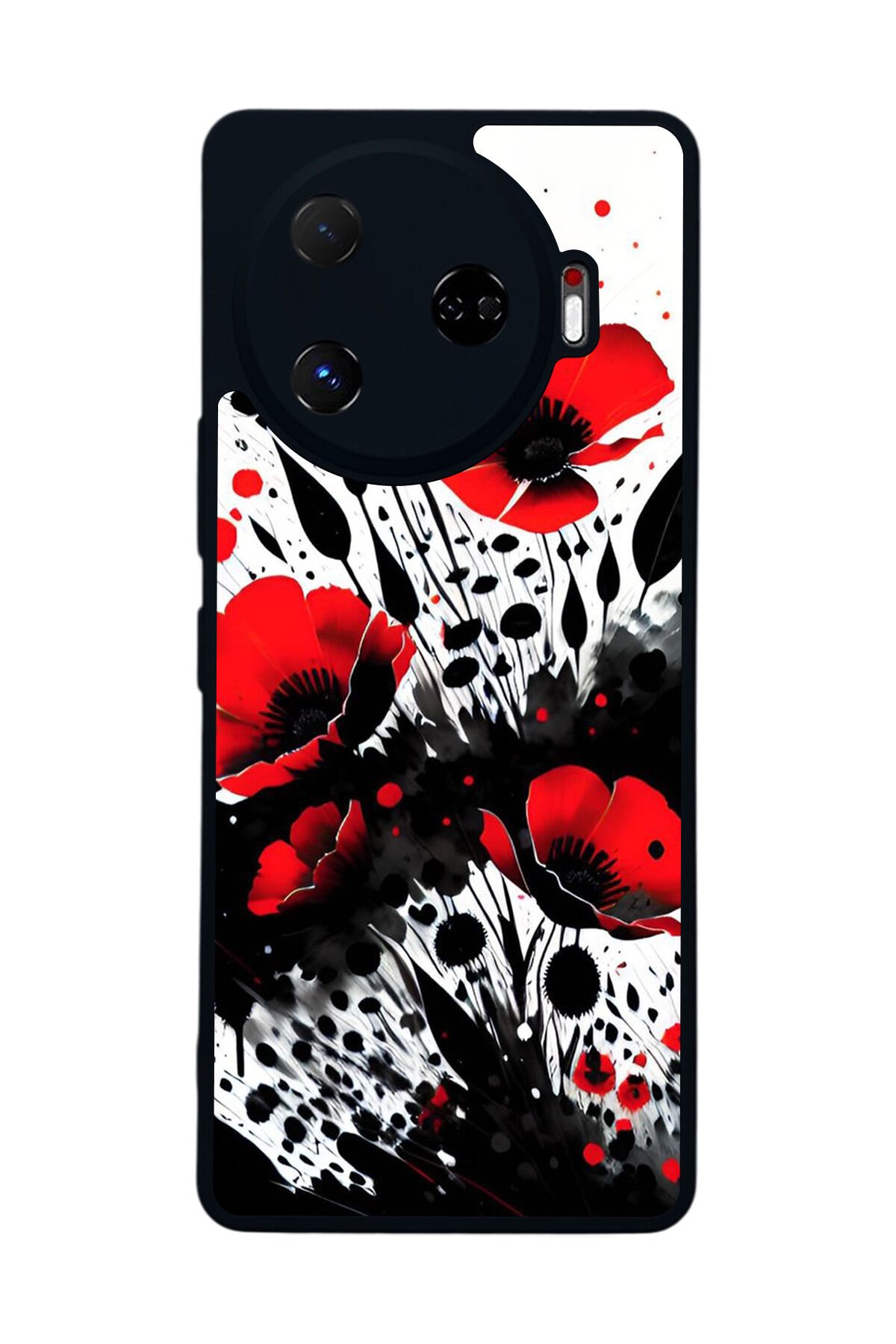 Tecno Camon 30 Pro Uyumlu Floral Tasarımlı Glossy Premium Kılıf
