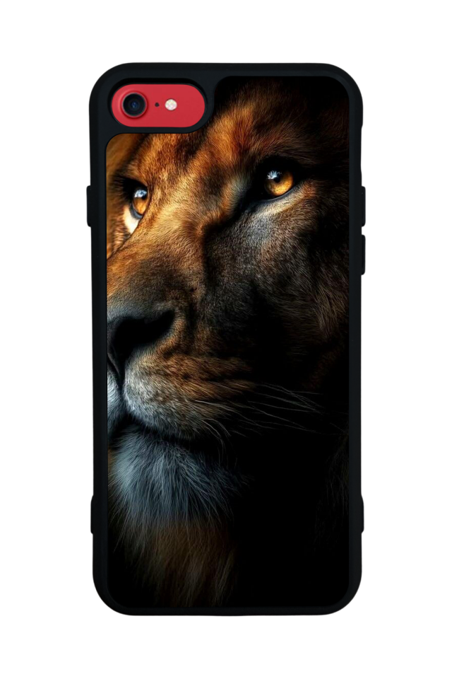 iPhone 8 Uyumlu Aslan Tasarımlı Glossy Premium Kılıf