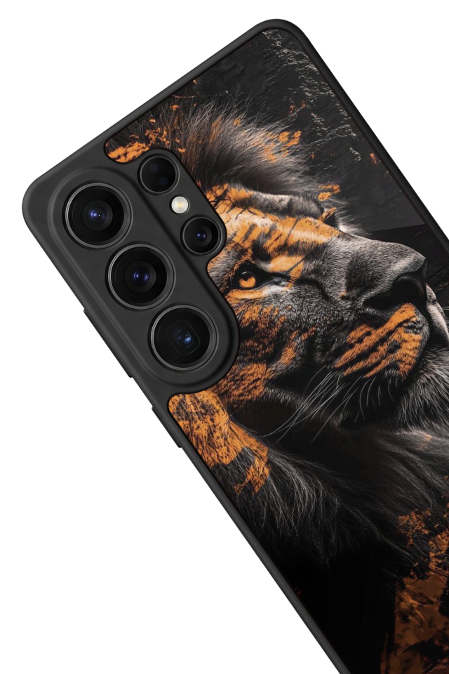 Samsung Galaxy S26 Ultra Uyumlu Aslan Tasarımlı Glossy Premium Kılıf