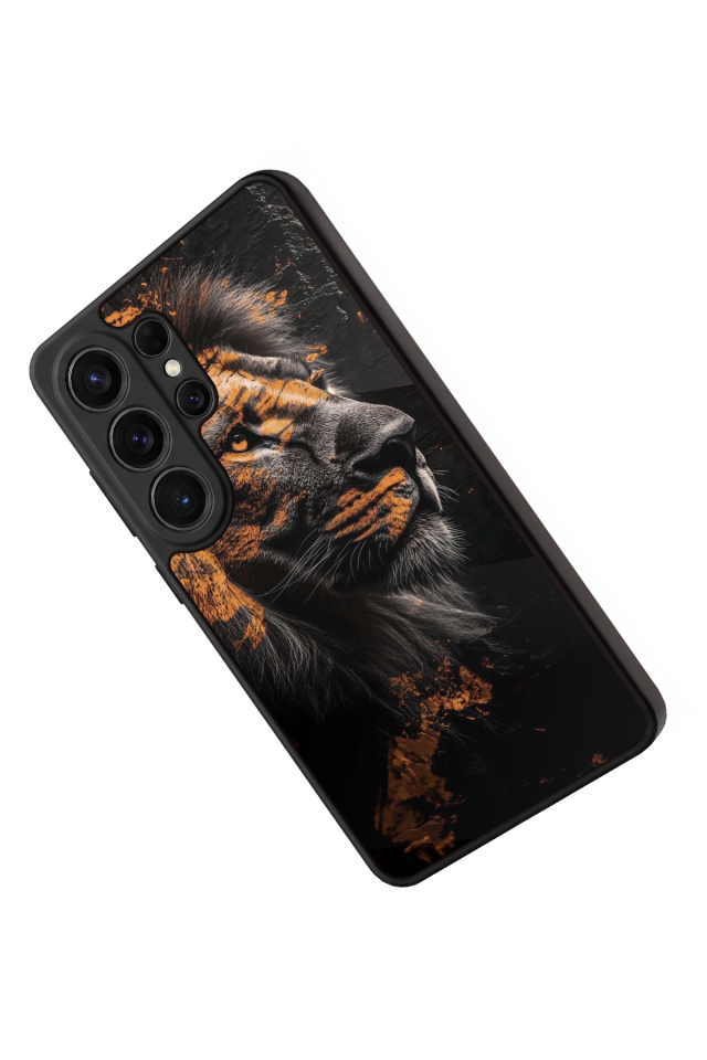 Samsung Galaxy S26 Ultra Uyumlu Aslan Tasarımlı Glossy Premium Kılıf