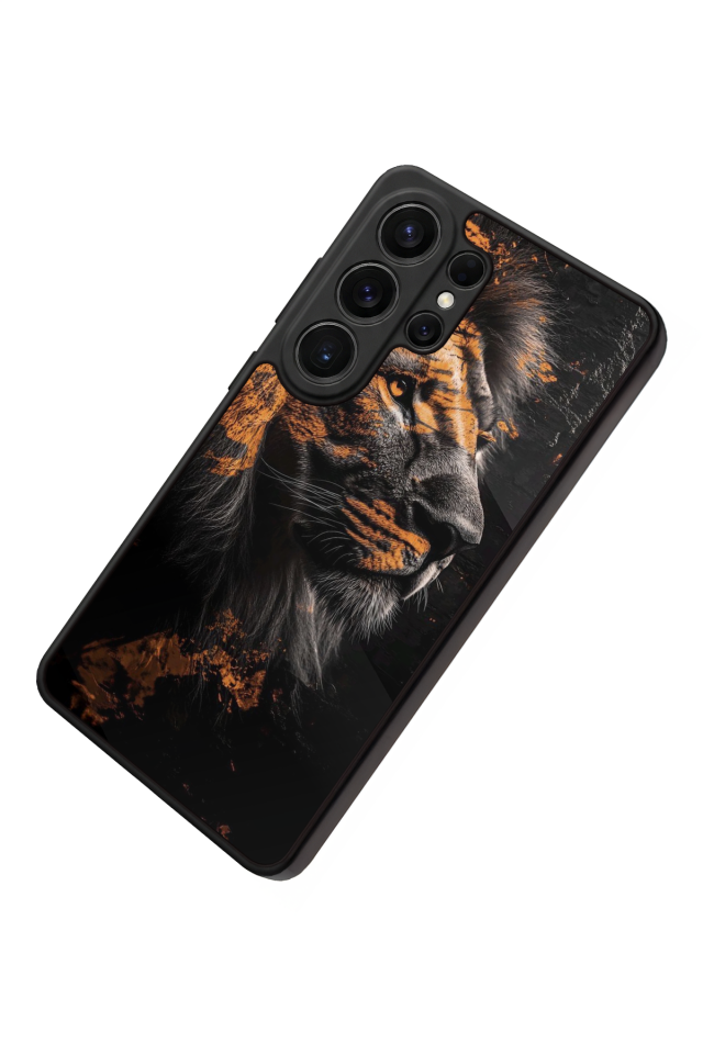 Samsung Galaxy S26 Ultra Uyumlu Aslan Tasarımlı Glossy Premium Kılıf