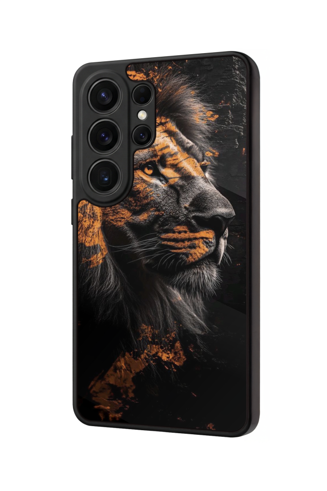Samsung Galaxy S26 Ultra Uyumlu Aslan Tasarımlı Glossy Premium Kılıf