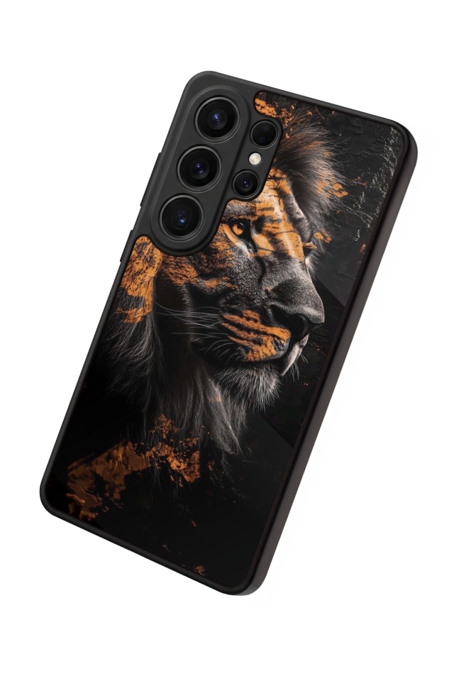 Samsung Galaxy S26 Ultra Uyumlu Aslan Tasarımlı Glossy Premium Kılıf