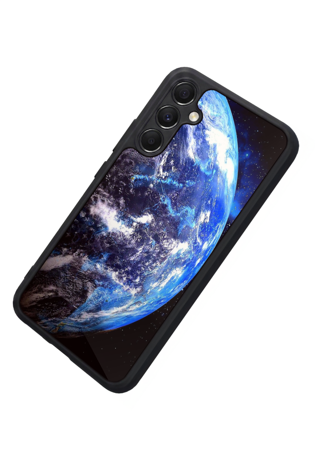 Samsung Galaxy M34 Uyumlu Ay Tasarımlı Glossy Premium Kılıf