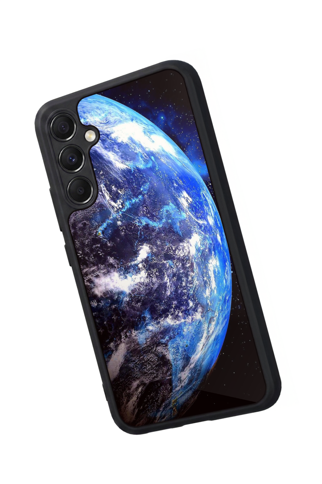 Samsung Galaxy M34 Uyumlu Ay Tasarımlı Glossy Premium Kılıf