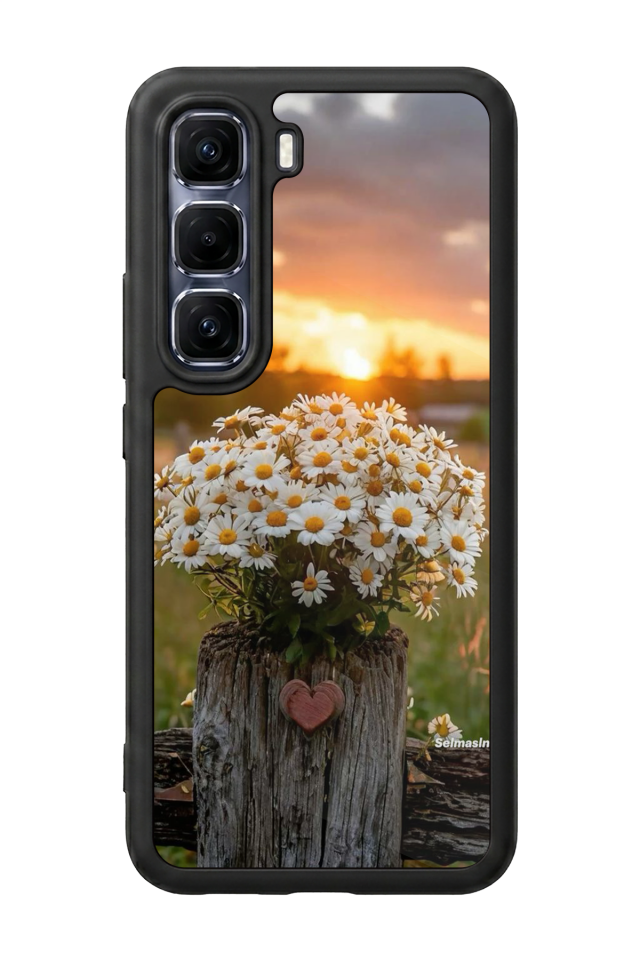 Infinix Hot 60 Pro Plus Uyumlu Cicek Tasarımlı Glossy Premium Kılıf