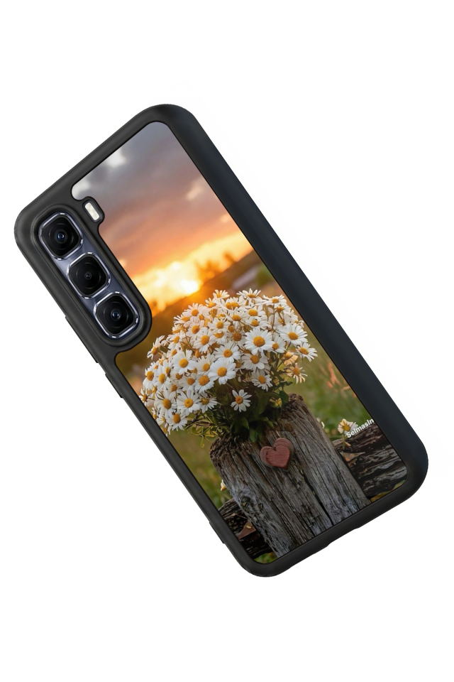 Infinix Hot 60 Pro Plus Uyumlu Cicek Tasarımlı Glossy Premium Kılıf