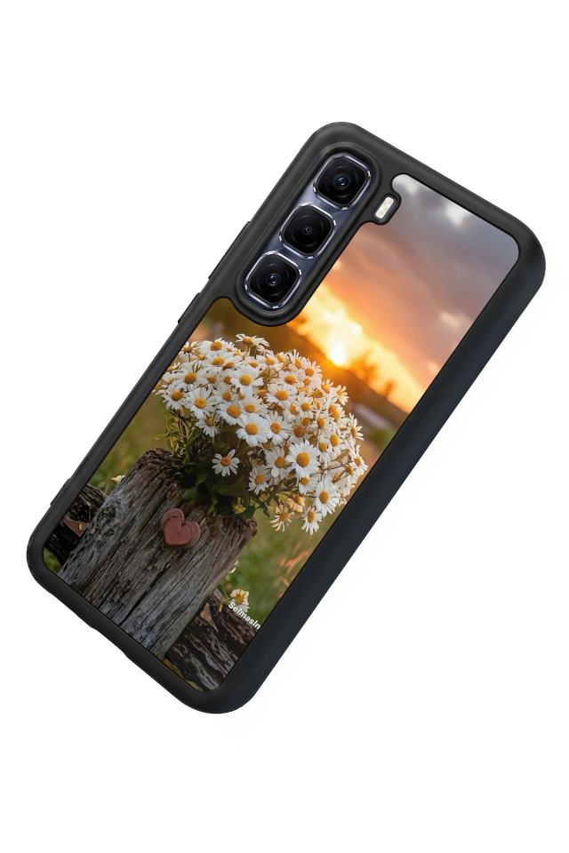 Infinix Hot 60 Pro Plus Uyumlu Cicek Tasarımlı Glossy Premium Kılıf