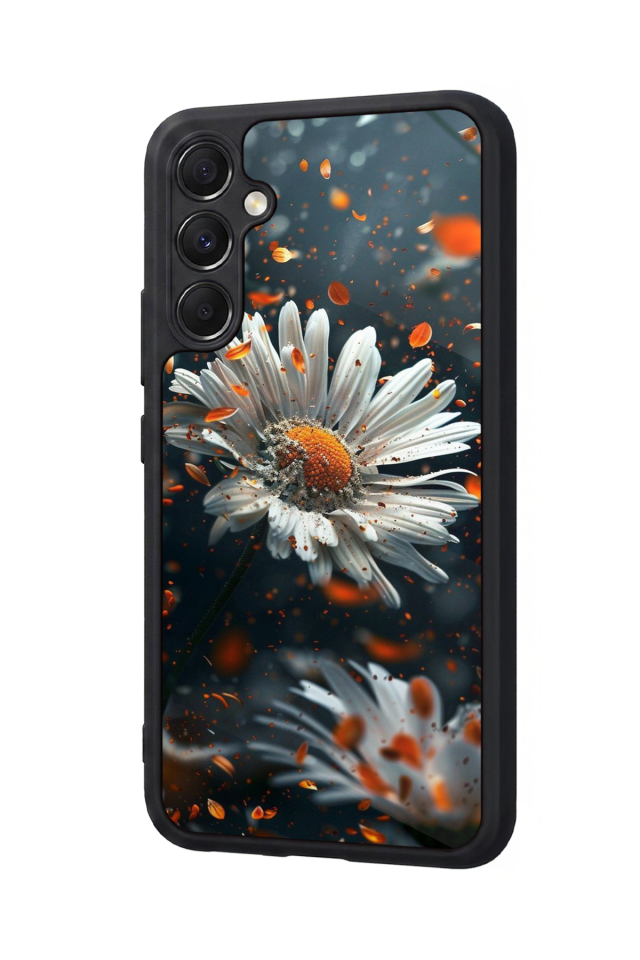 Samsung Galaxy A34 Uyumlu Cicek Tasarımlı Glossy Premium Kılıf