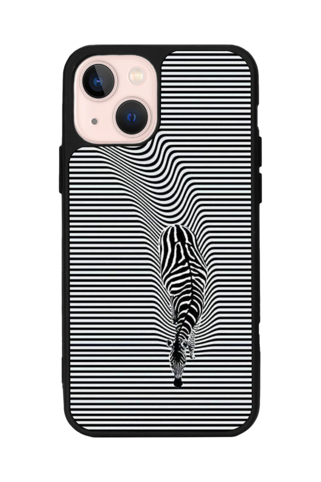 iPhone 13/14 Uyumlu Çizgi Sanatı Tasarımlı Glossy Premium Kılıf