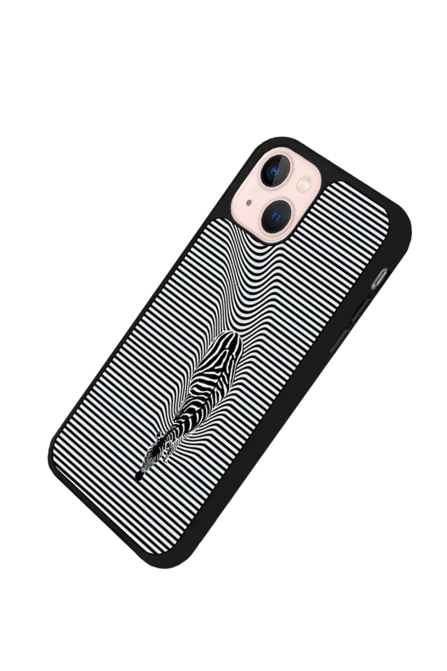 iPhone 13/14 Uyumlu Çizgi Sanatı Tasarımlı Glossy Premium Kılıf