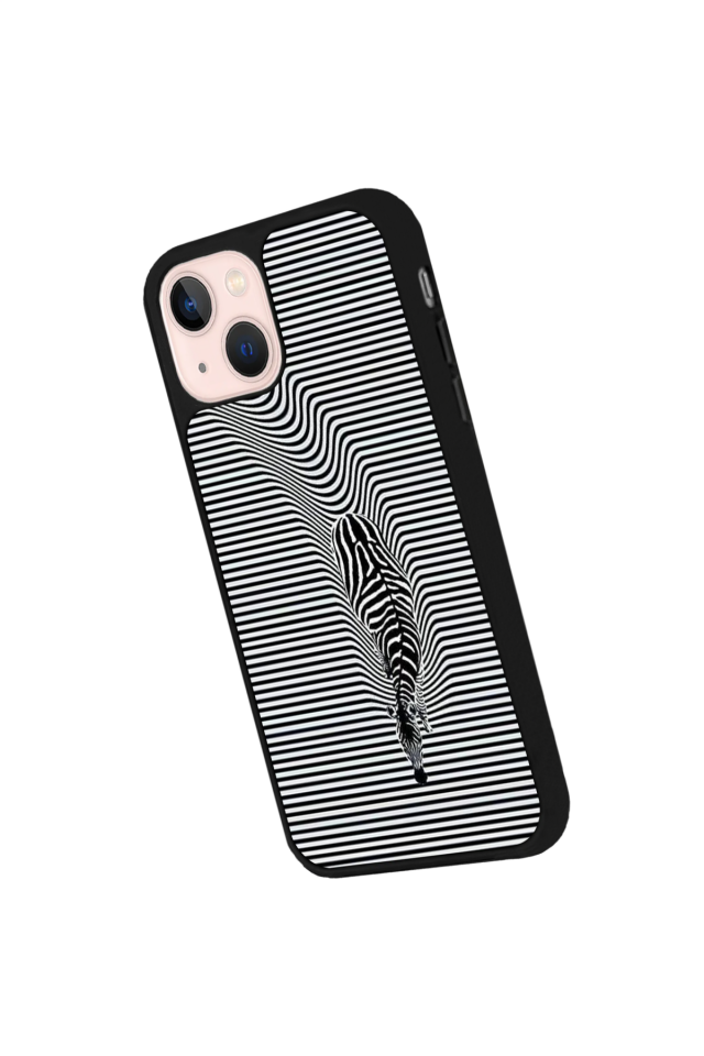 iPhone 13/14 Uyumlu Çizgi Sanatı Tasarımlı Glossy Premium Kılıf