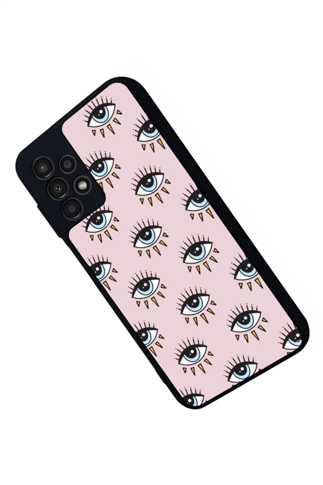 Samsung Galaxy A13 Uyumlu Göz Tasarımlı Glossy Premium Kılıf