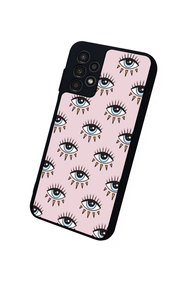 Samsung Galaxy A13 Uyumlu Göz Tasarımlı Glossy Premium Kılıf