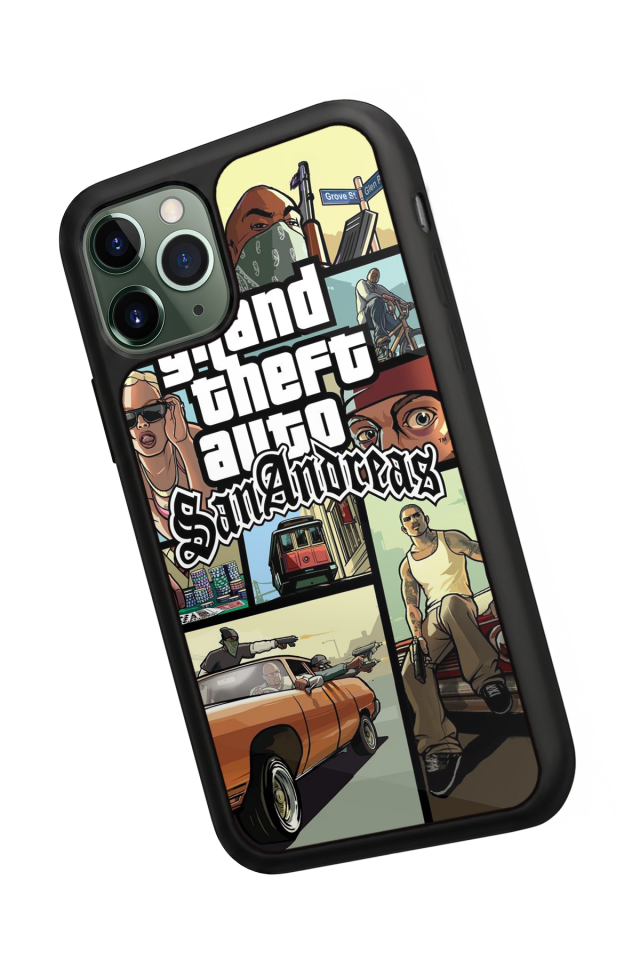 iPhone 11 Pro Max Uyumlu GTA Tasarımlı Glossy Premium Kılıf