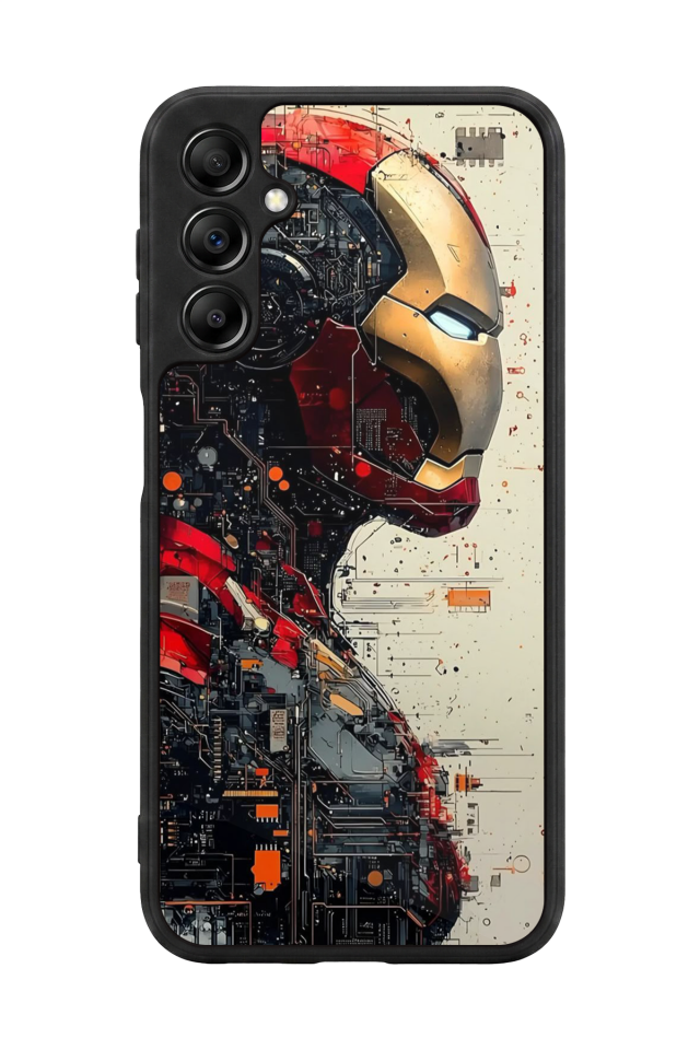 Samsung Galaxy A14 Uyumlu  Iron Man ( Demir Adam ) Tasarımlı Glossy Premium Kılıf