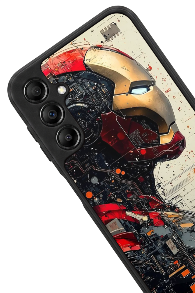 Samsung Galaxy A14 Uyumlu  Iron Man ( Demir Adam ) Tasarımlı Glossy Premium Kılıf