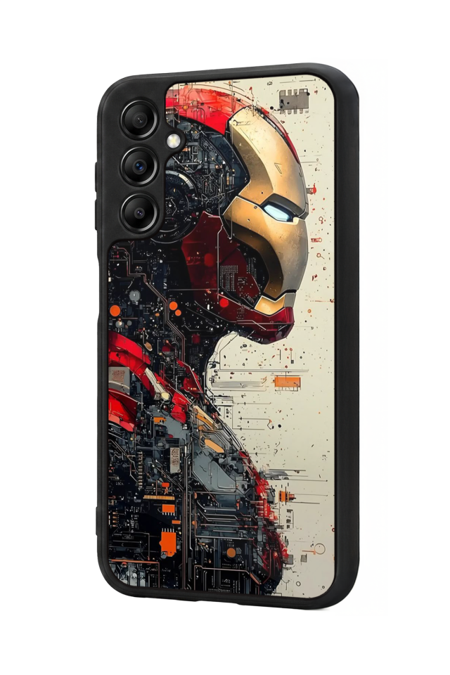 Samsung Galaxy A14 Uyumlu  Iron Man ( Demir Adam ) Tasarımlı Glossy Premium Kılıf
