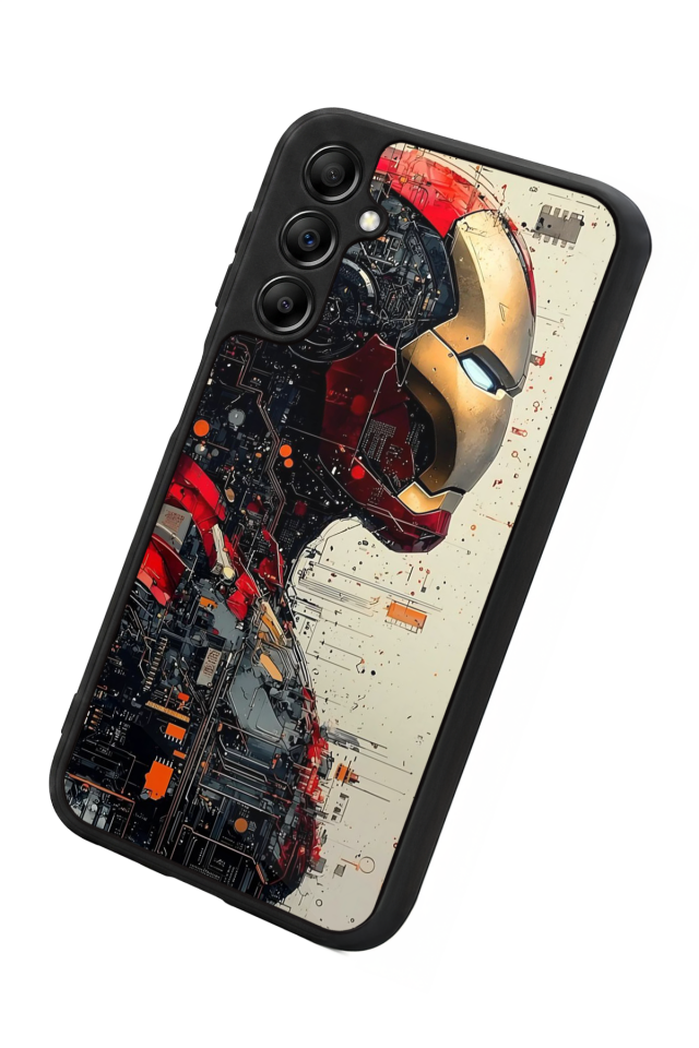 Samsung Galaxy A14 Uyumlu  Iron Man ( Demir Adam ) Tasarımlı Glossy Premium Kılıf