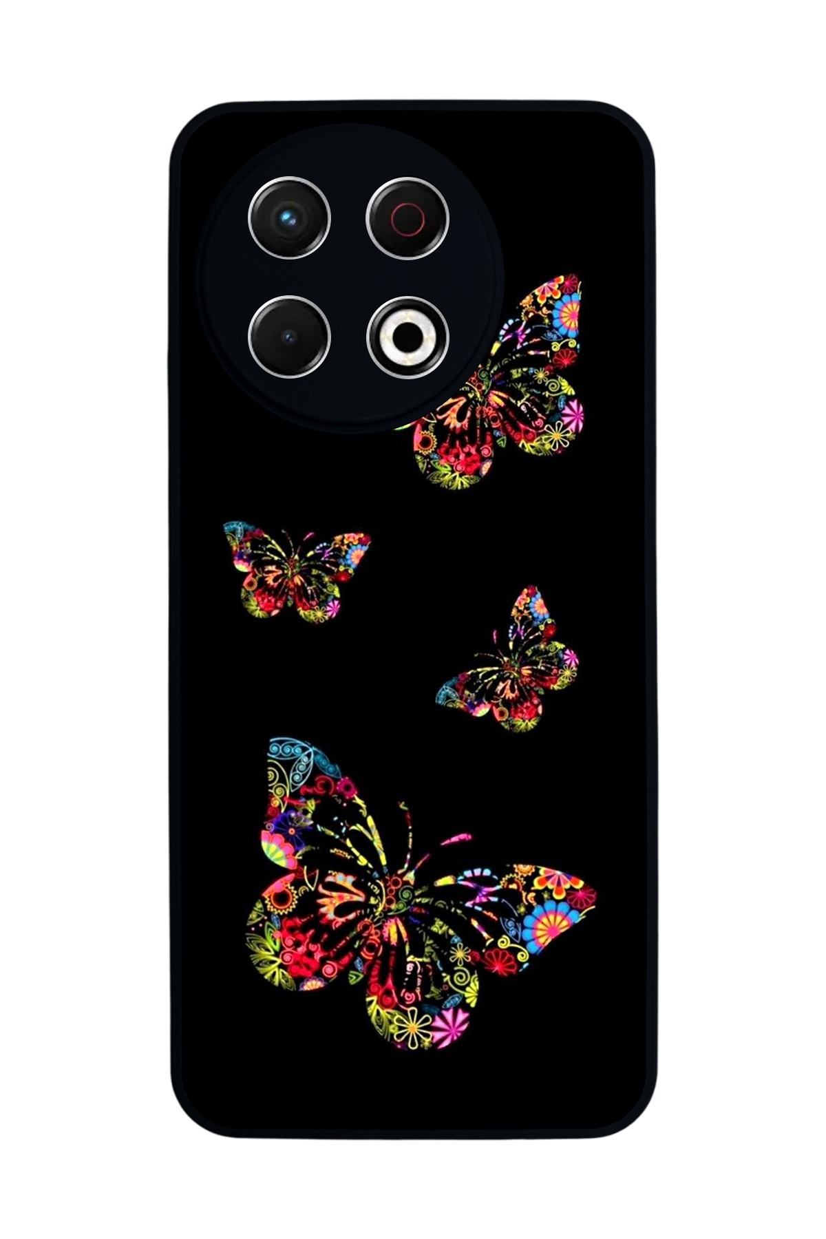 Tecno Spark 30 Pro Uyumlu Kelebek Tasarımlı Glossy Premium Kılıf