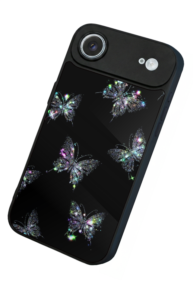 iPhone 17 Air Uyumlu Kelebek Tasarımlı Glossy Premium Kılıf