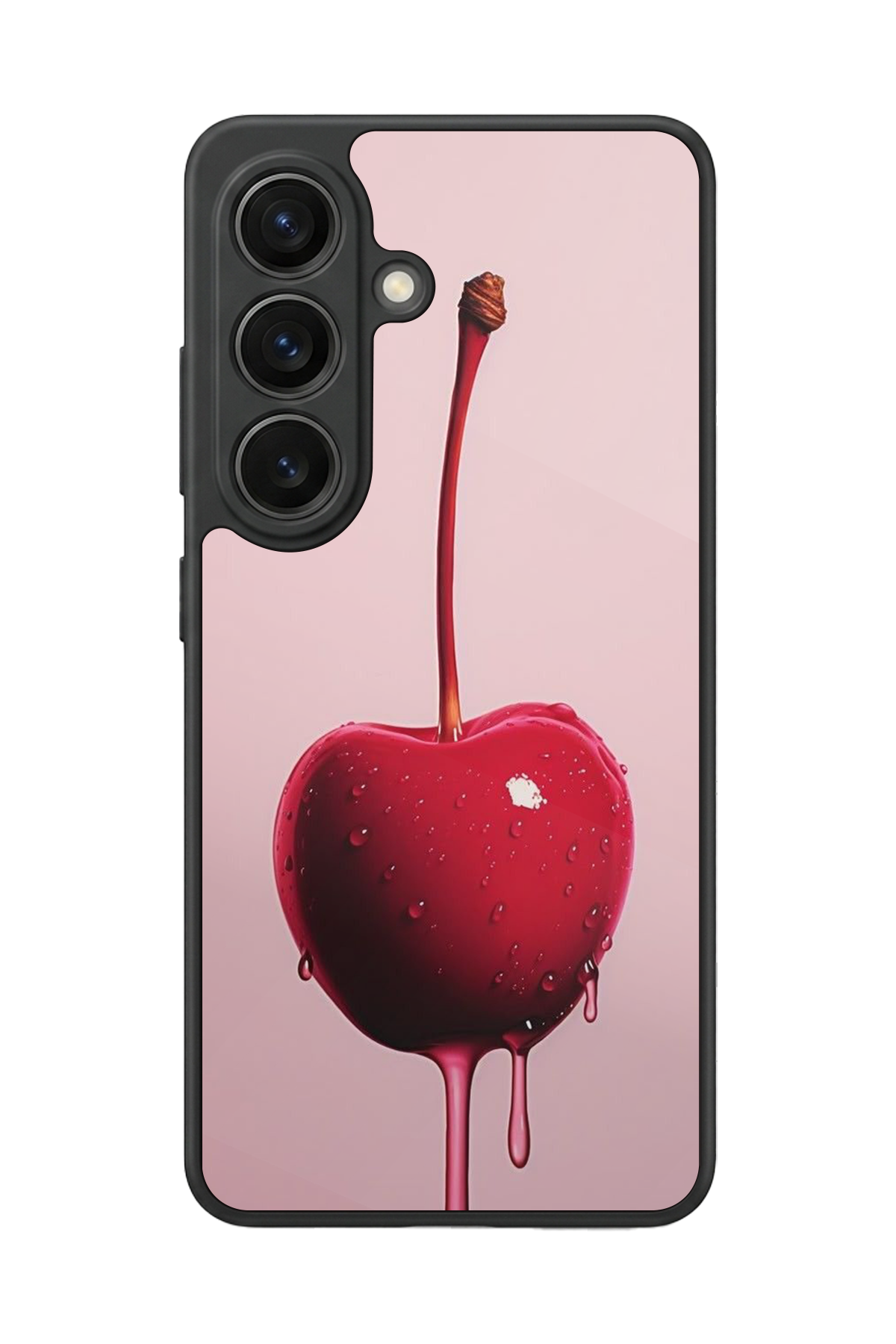 Samsung Galaxy S26 Uyumlu Kiraz Tasarımlı Glossy Premium Kılıf