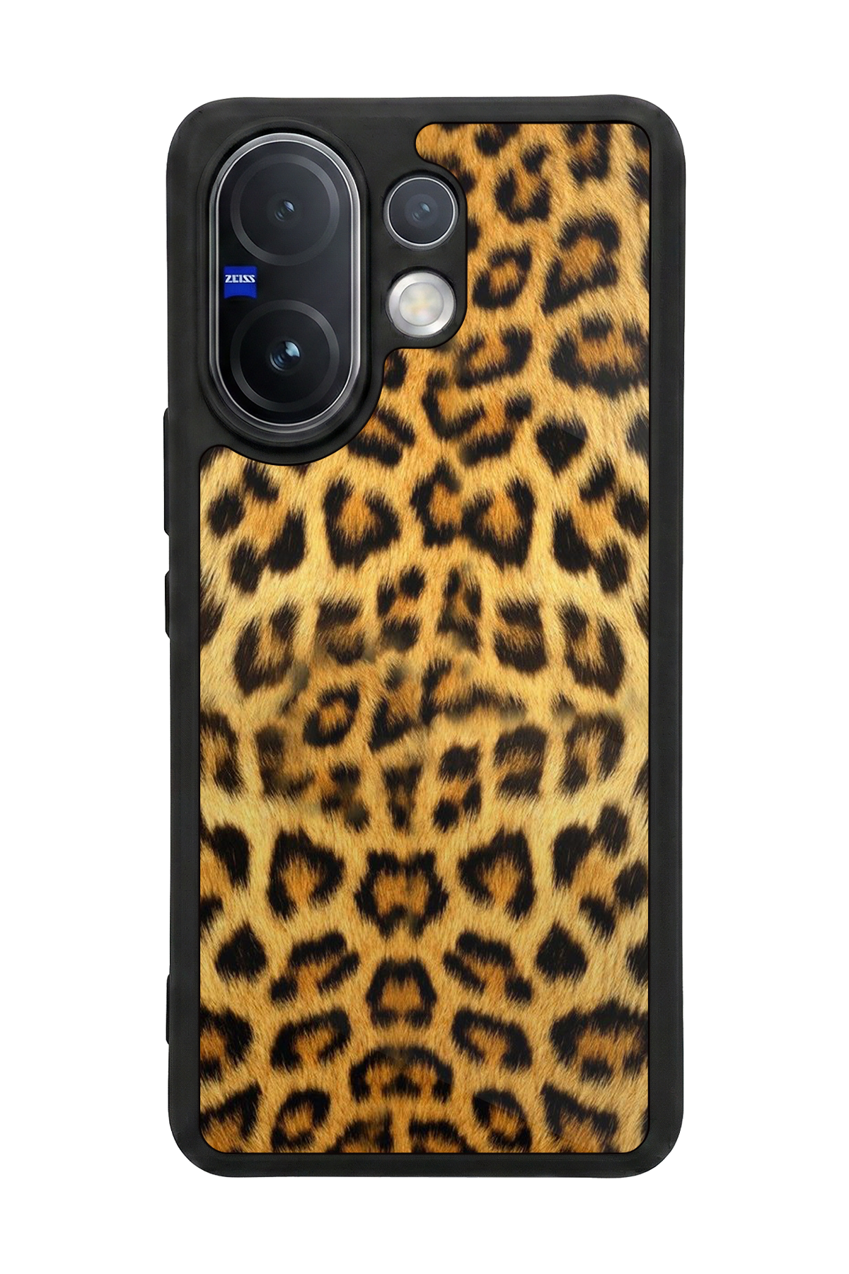 Vivo V60 Uyumlu Leopar Tasarımlı Glossy Premium Kılıf