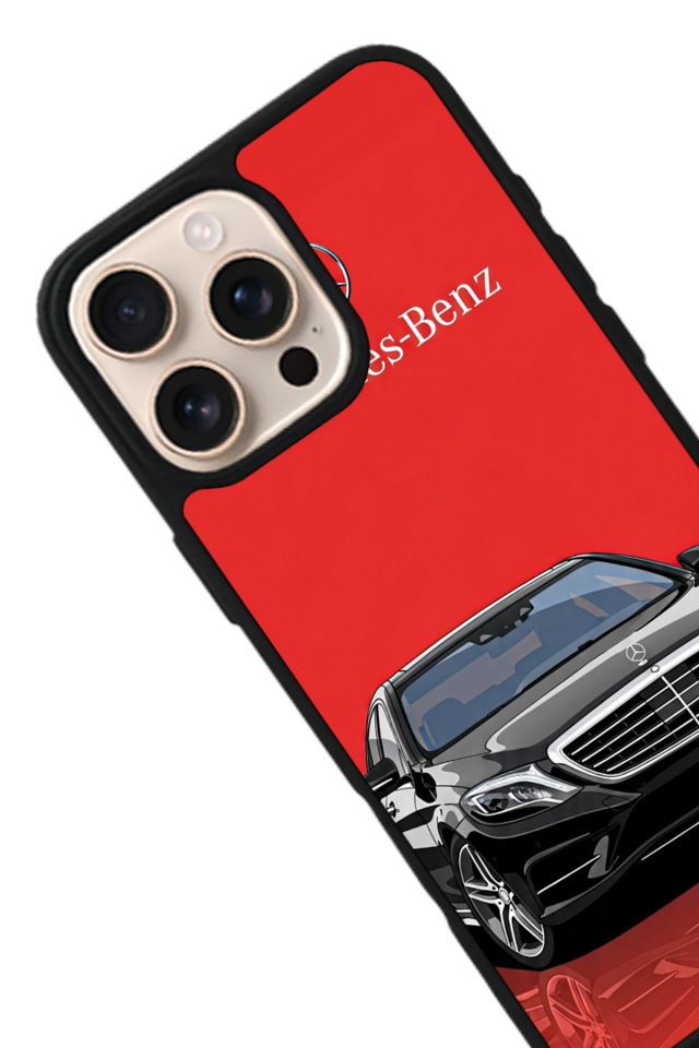 iPhone 16 Pro Max Uyumlu Mercedes Tasarımlı Glossy Premium Kılıf