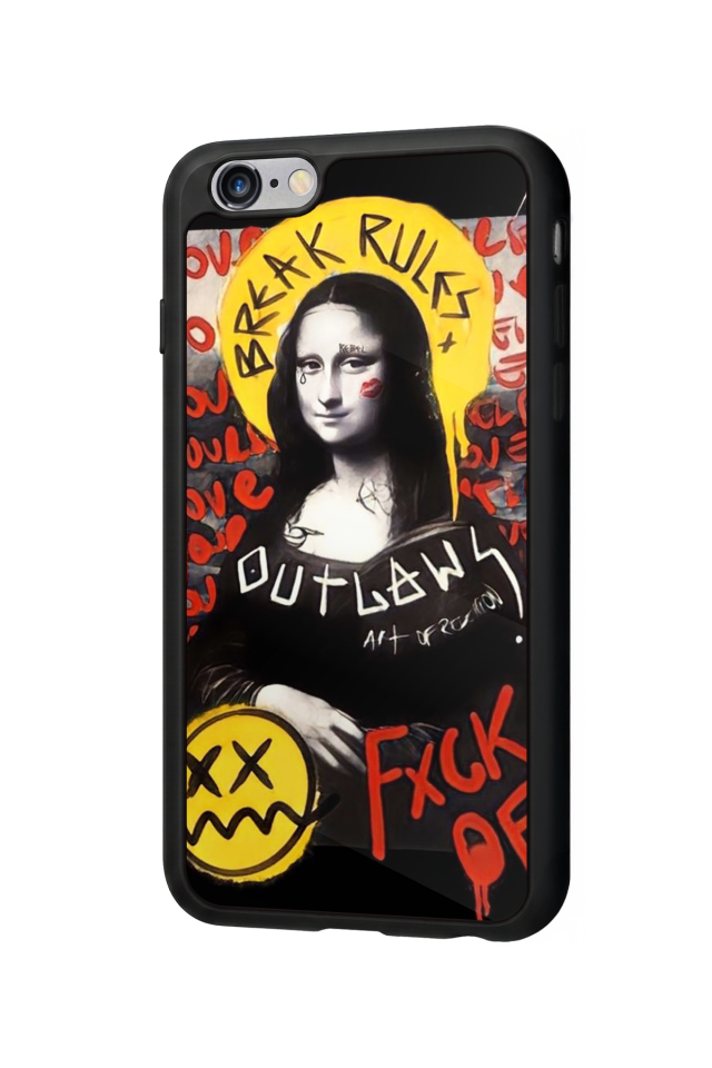 iPhone 6s Plus Uyumlu Monalisa Tasarımlı Glossy Premium Kılıf